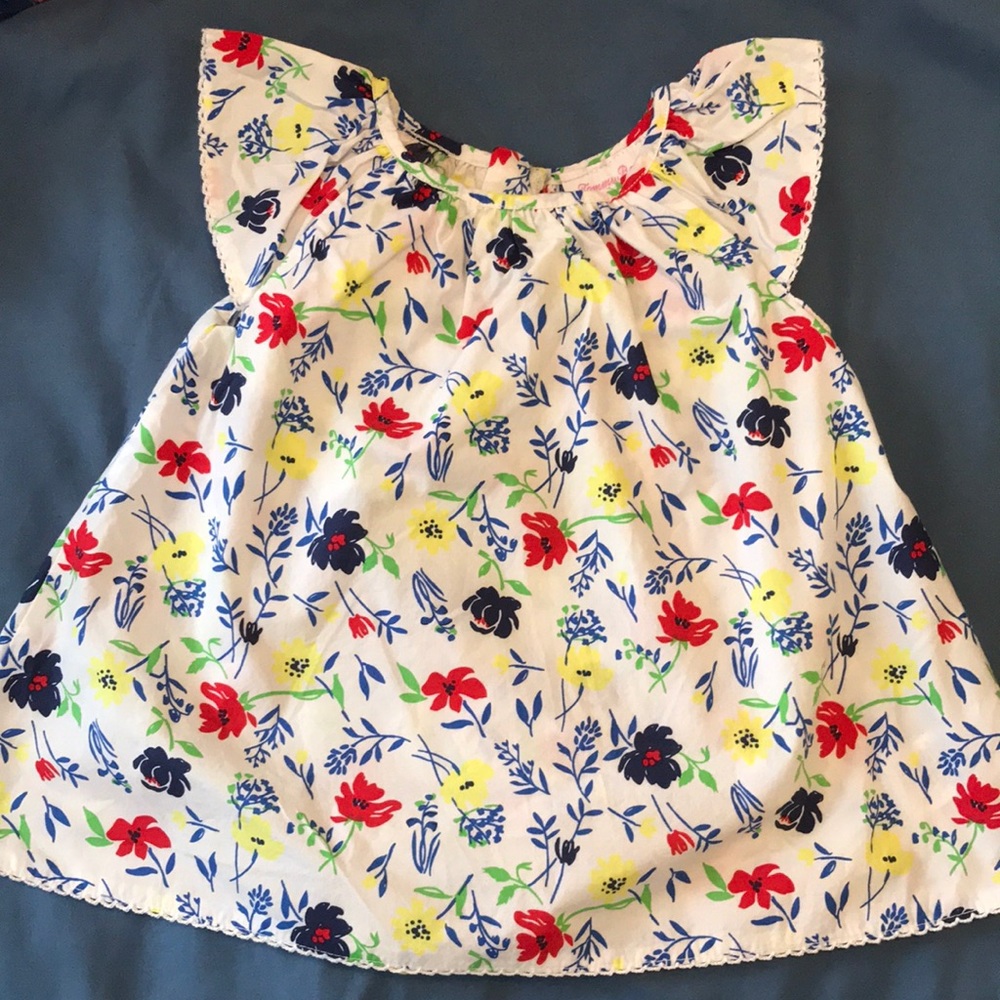 Floral print dress. 6-9 months.